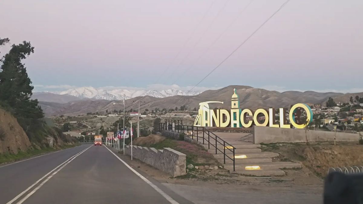 Entrada a la comuna de Andacollo, Región de Coquimbo