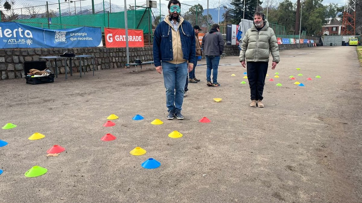Circuito de conos de una práctica de AÉREO, el ejercicio con el que se llega al examen de la DGAC