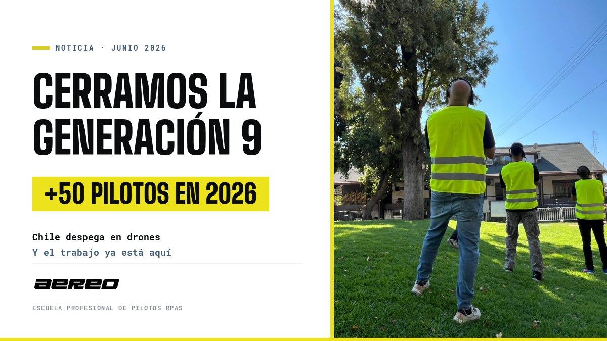 Operación de drones en terreno durante un curso de AÉREO