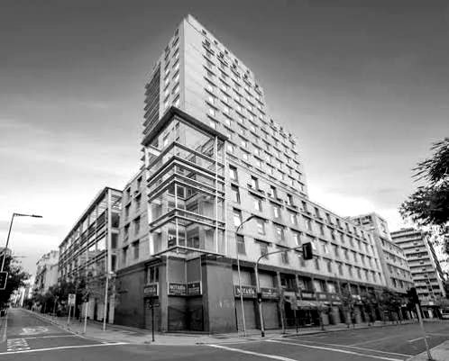 Edificio YMCA en Compañía de Jesús 1390, esquina Amunátegui, donde está la oficina de AÉREO