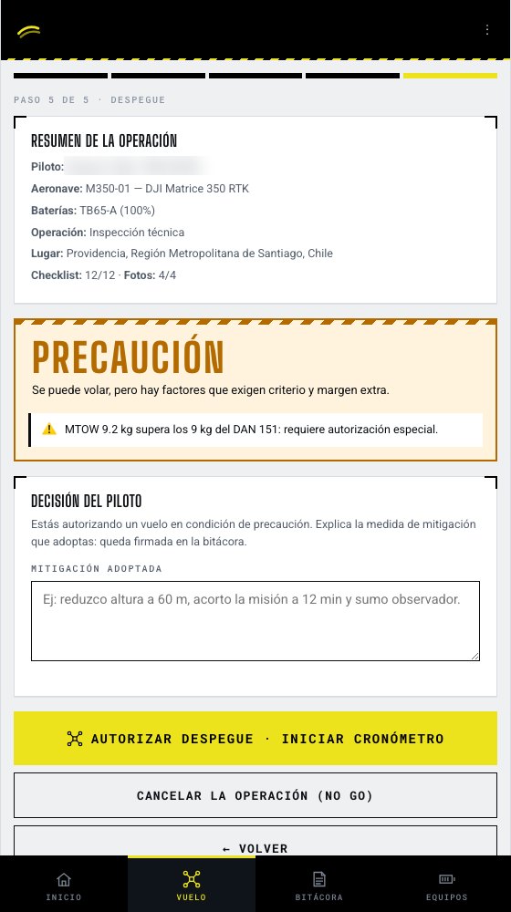 AÉREO Flota · paso 4: Evidencia